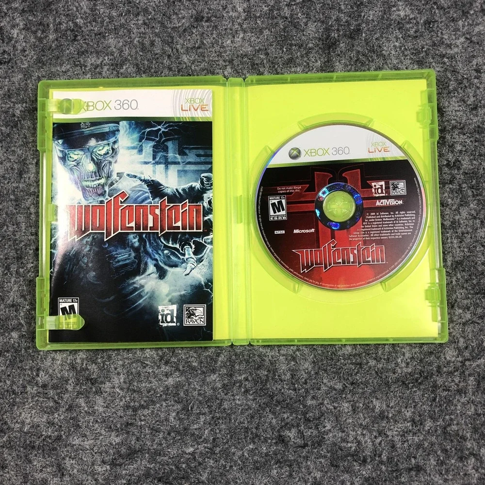 Wolfenstein Microsoft Xbox 360 2009 CIB Complete NTSC M Activision Shooter
